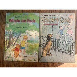 2 vintage childrens books Winnie the Pooh and Solomon Shag 1960s